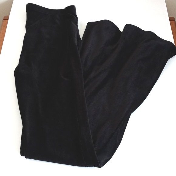 Forever 21 Ribbed Velvet High Waisted Bell Bottom Pants M - Picture 11 of 12